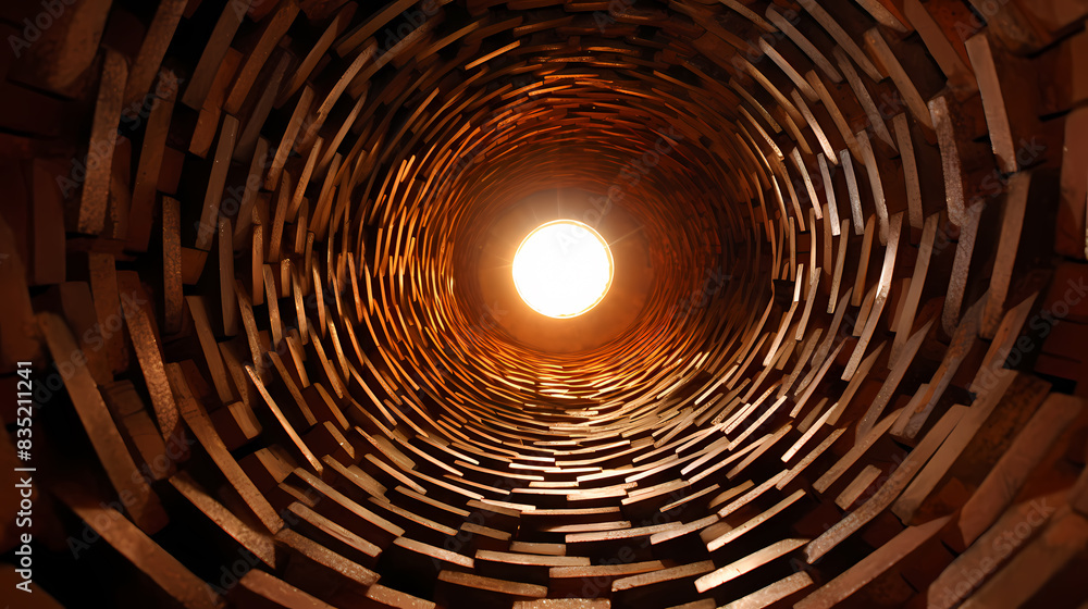 Obraz premium Abstract Tunnel Illustration