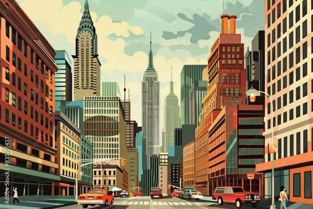 Obraz premium Landscape of New York, USA