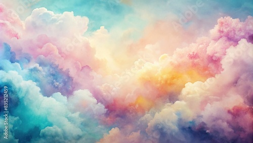 Abstract watercolor cloud texture with pastel color background , clouds, watercolor, abstract, texture, pastel, background, sky, color, colorful, painting, artwork, artistic, soft, dreamy