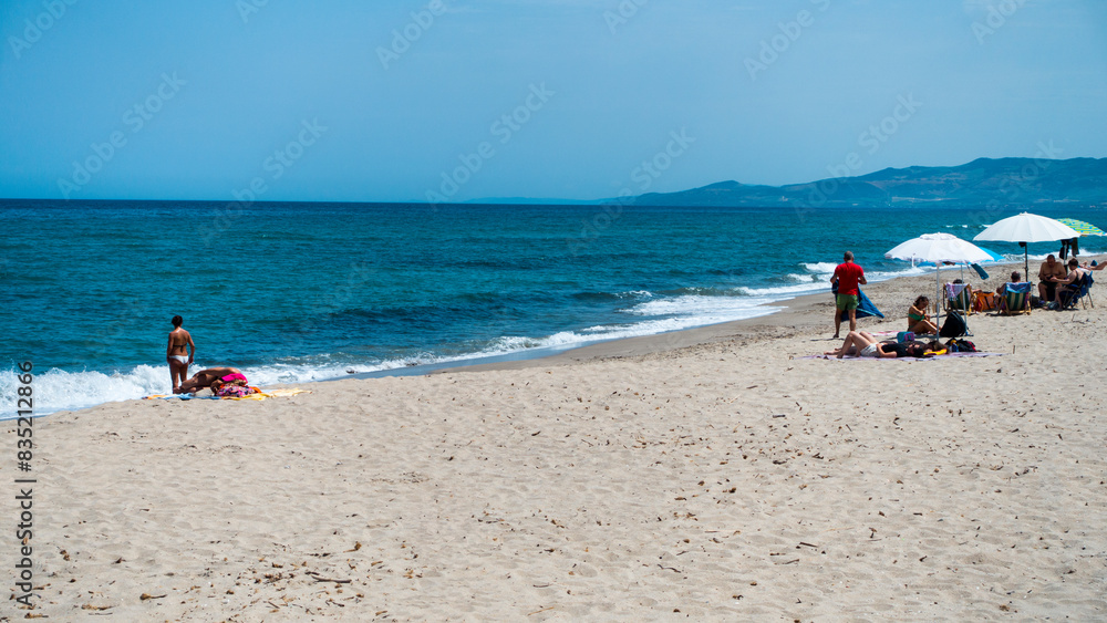 Sardinia May 2024: Platamona beach, Sassari, Sardinia, Italy Sardinia May 2024: Platamona beach, Sassari, Sardinia, Italy
