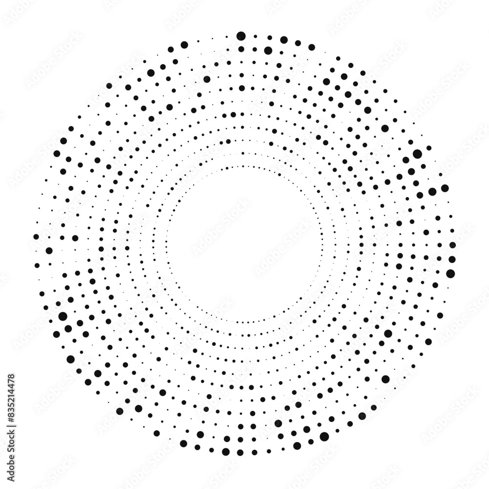 Circle halftone dotted background Circle halftone dotted background