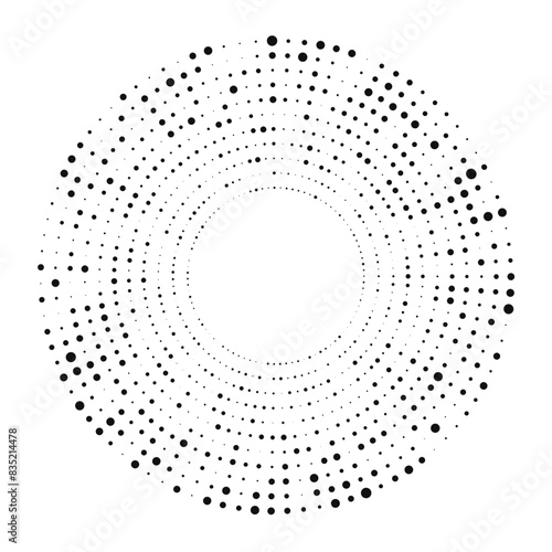 Circle halftone dotted background