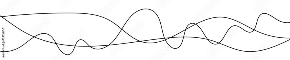 Thin curved wavy lines Thin curved wavy lines