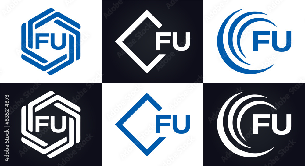 FU logo. F U design. White FU letter. FU, F U letter logo design. F U letter logo design in FIVE, FOUR, THREE, style. letter logo set in one artboard. F U letter logo vector design.
FU logo. F U design. White FU letter. FU, F U letter logo design. F U letter logo design in FIVE, FOUR, THREE, style. letter logo set in one artboard. F U letter logo vector design.