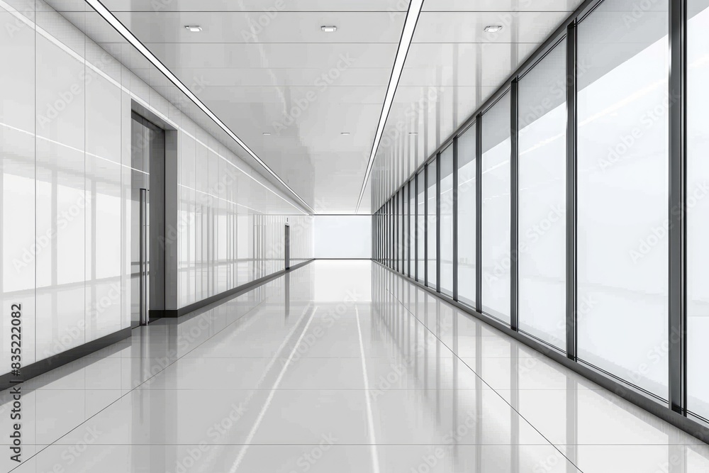 Clean and bright minimalistic architectural background banner with expansive interiors and minimalist design Clean and bright minimalistic architectural background banner with expansive interiors and minimalist design