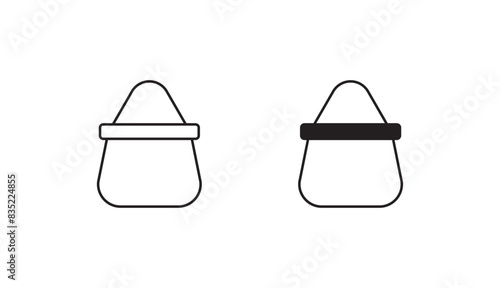 Flour icon design with white background stock illustration