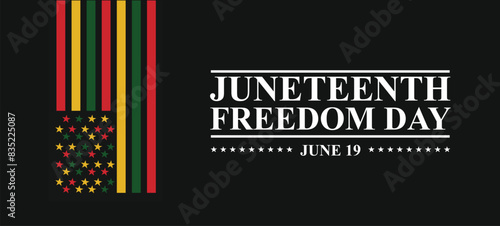 Juneteenth Emancipation Day, African American Independence Day, Juneteenth holiday banner