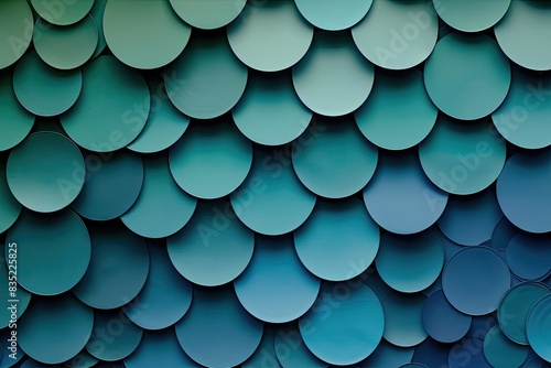 Gradient circles in shades of blue and green, arranged in a minimalist design photo