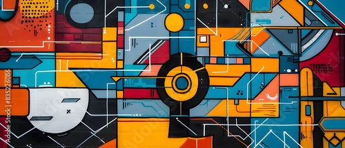 Graffiti of Streamlined business operations with efficient workflows and tools