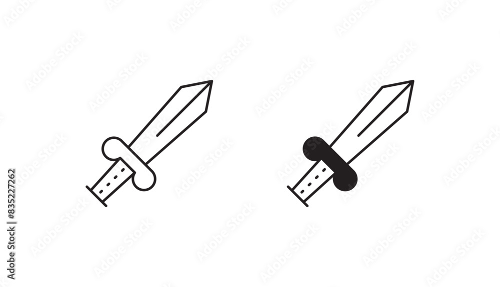 Sord icon design with white background stock illustration Sord icon design with white background stock illustration