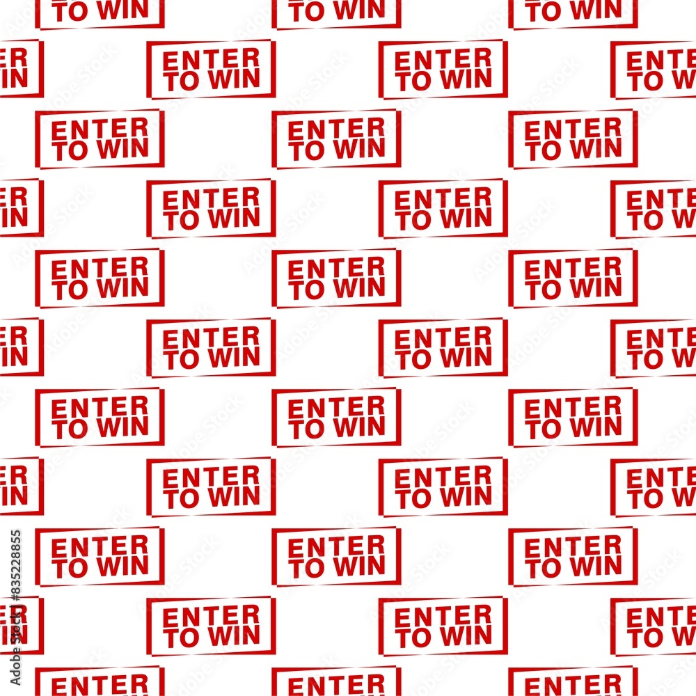 Enter to win simple icon seamless pattern on white Enter to win simple icon seamless pattern on white