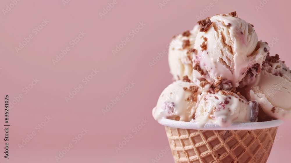 rocky road ice cream with copy space rocky road ice cream with copy space