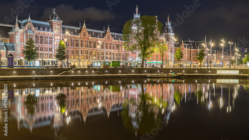 Photography Amsterdam Centraal station at night