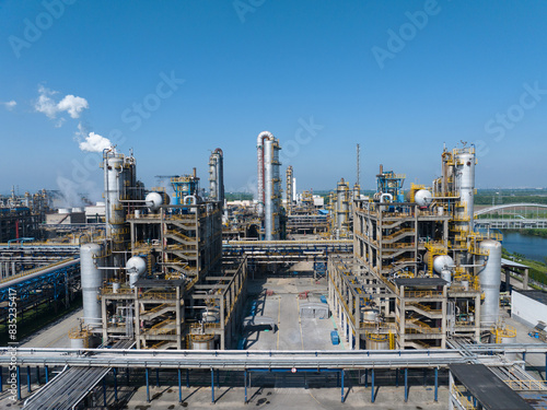 view of petrochemical plant  photo