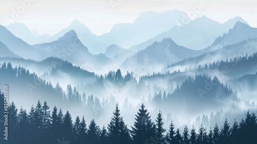 The silhouette of a mountain landscape is seen in this PNG image.