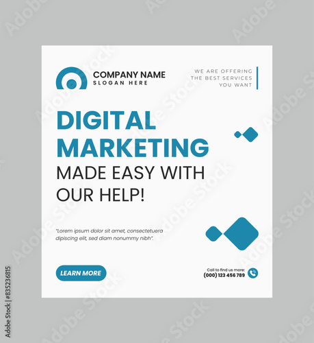 Modern Real Estate Social Post Design Template