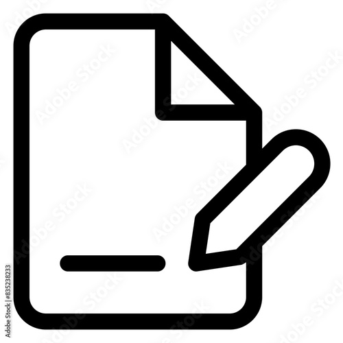 edit line icon vector illustration isolated on white background