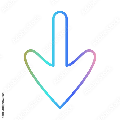 Arrow Down Icon Design