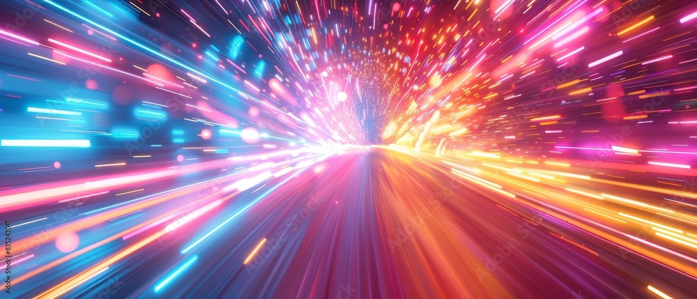 Modern Technology Concept: Web development concept with abstract high speed technology Modern Technology Concept: Web development concept with abstract high speed technology