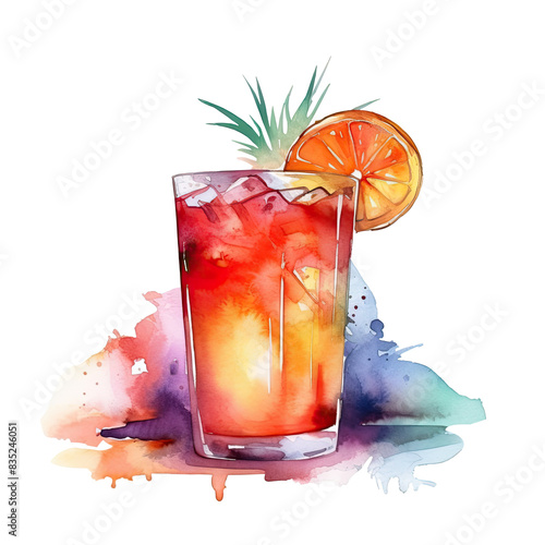 Sex on the beach cocktail