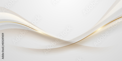 white background design With luxurious golden effect elements. Vector illustration