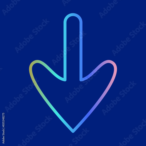 Arrow Down Icon Design