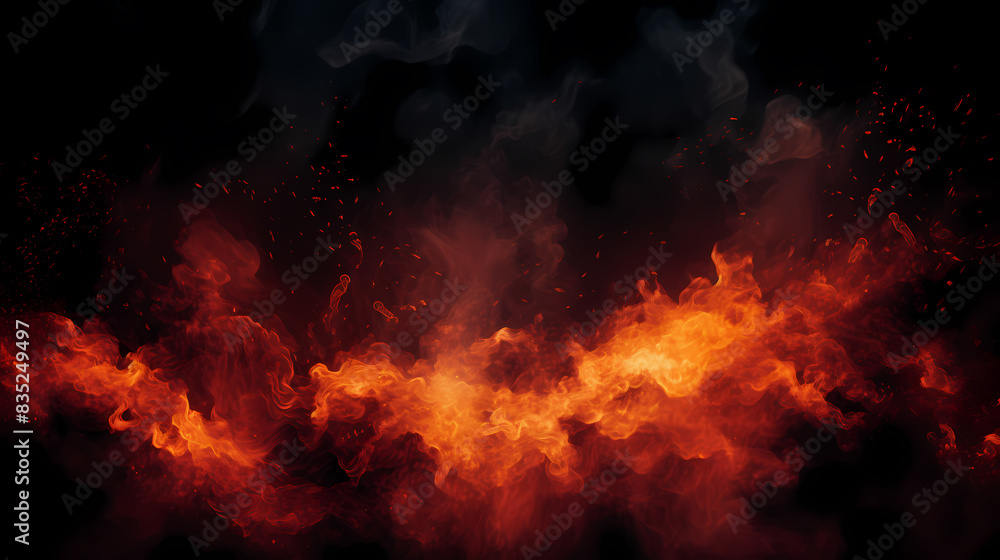 Red flame illustration Red flame illustration
