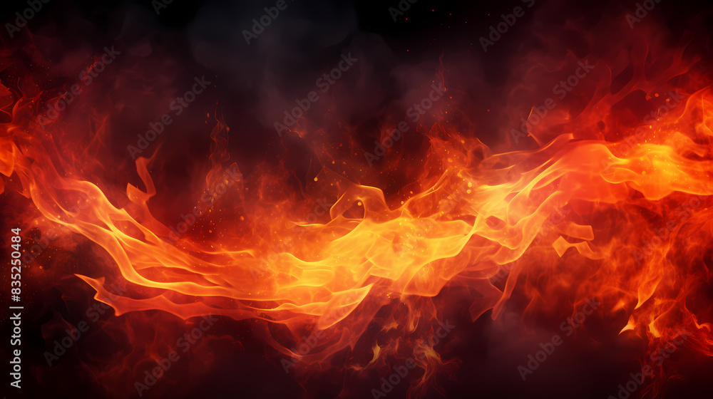 Red flame illustration