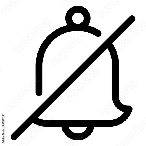 silent line icon vector illustration isolated on white background