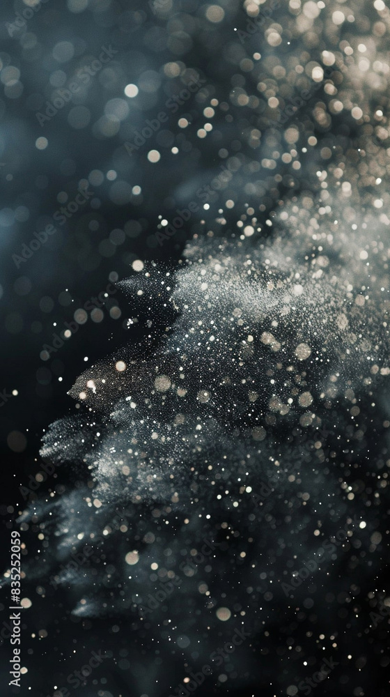 Abstract background with particles, dust and bokeh Abstract background with particles, dust and bokeh