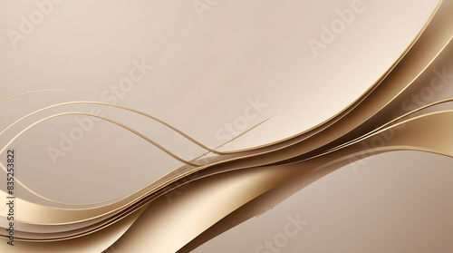 Sophisticated Geometry: Gold and White Abstract