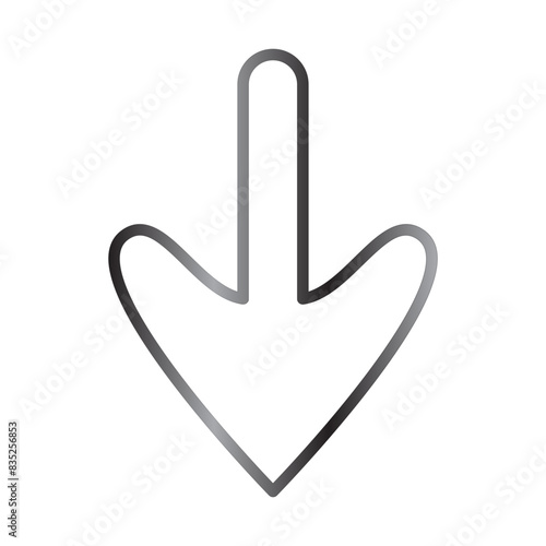 Arrow Down Icon Design