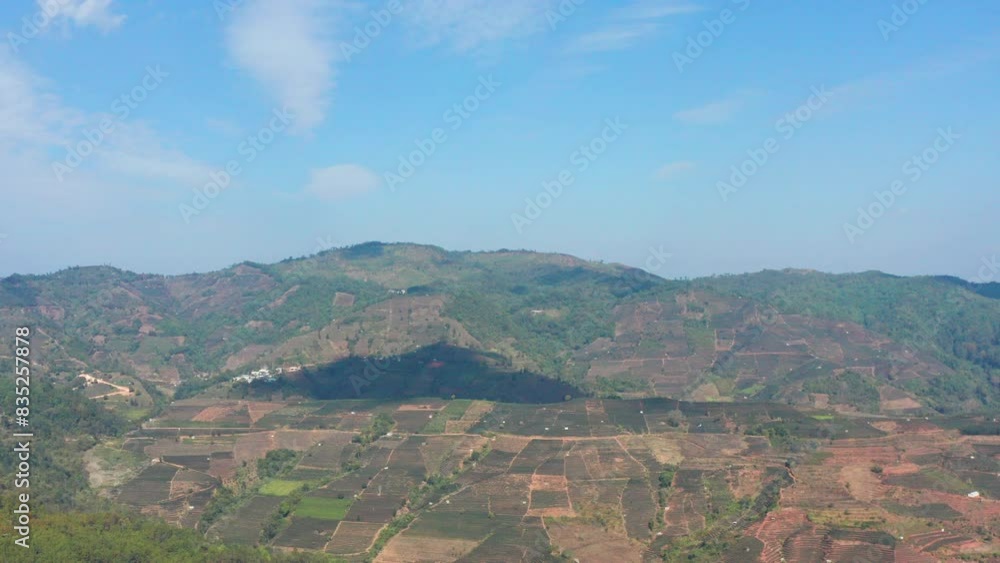 Aerial photography of tea mountains in Pu'er City, Yunnan Province Aerial photography of tea mountains in Pu'er City, Yunnan Province