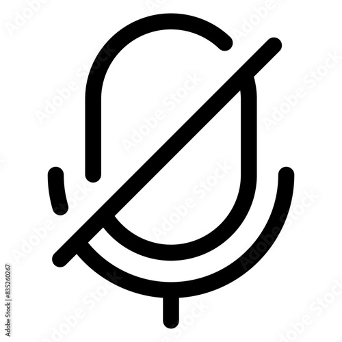 mic line icon vector illustration isolated on white background