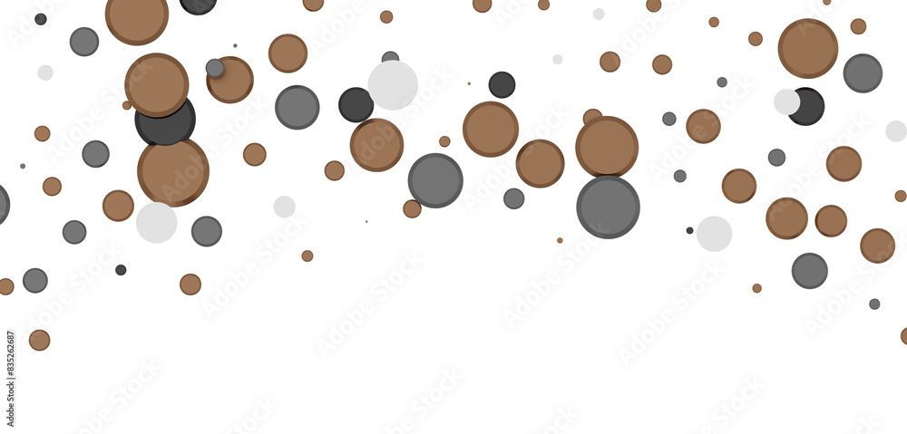 Multicolored confetti on white Multicolored confetti on white