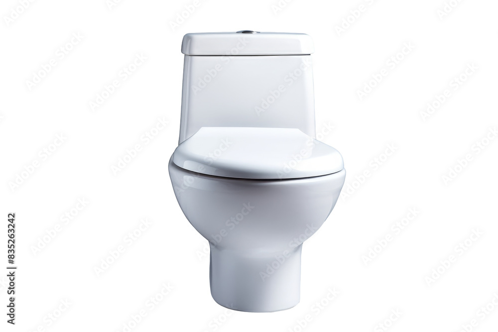 Modern White Ceramic Toilet Isolated Modern White Ceramic Toilet Isolated