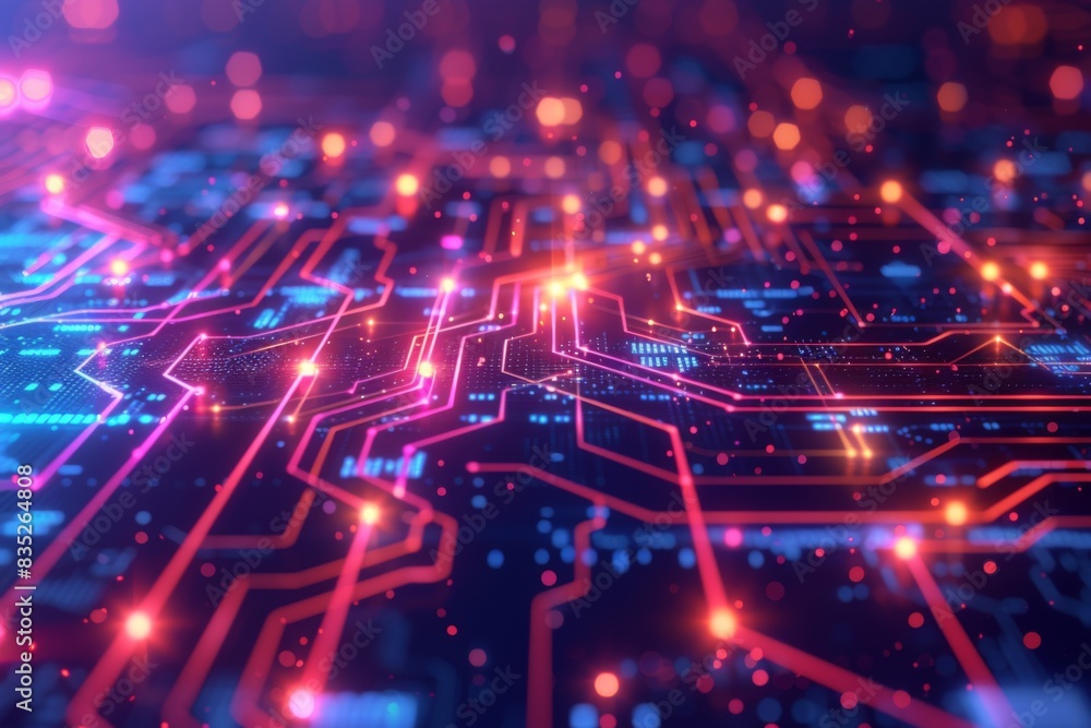 Cyber Security Data Transfer illustration created with Generative AI Cyber Security Data Transfer illustration created with Generative AI