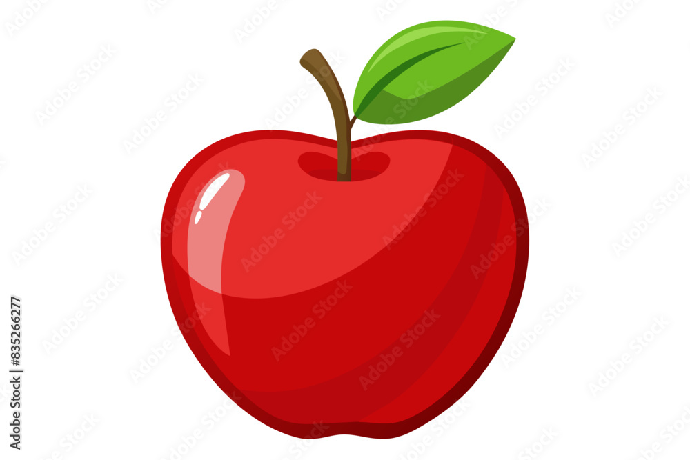 A apple vector artwork illustration A apple vector artwork illustration