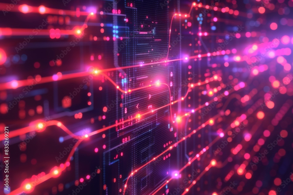 Cyber Security Data Transfer illustration created with Generative AI Cyber Security Data Transfer illustration created with Generative AI