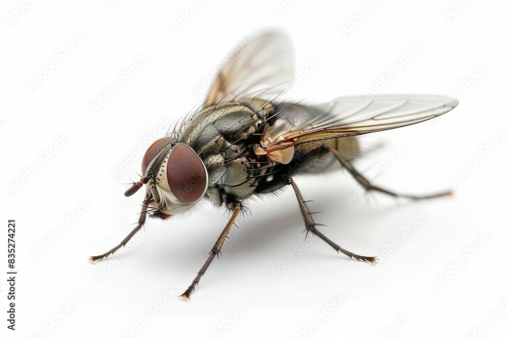 fly isolated on a white background fly isolated on a white background