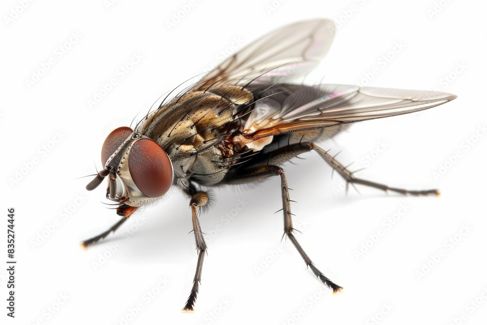 fly isolated on a white background fly isolated on a white background