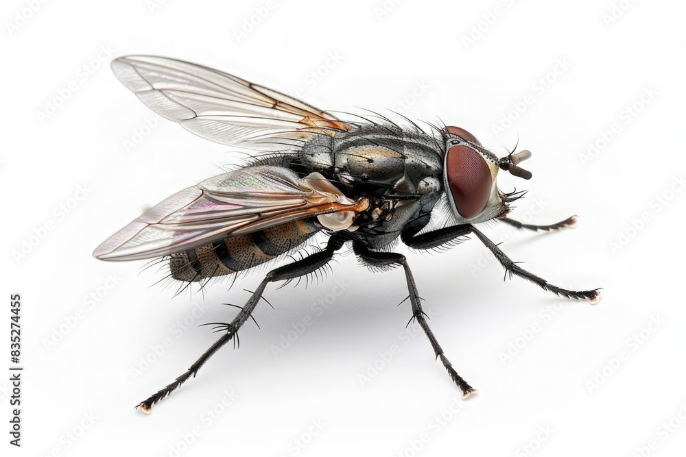 fly isolated on a white background fly isolated on a white background