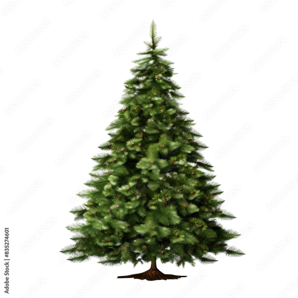 Fototapeta premium green christmas tree isolated