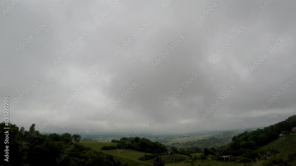 Time lapse clouds, morning, Croatia, wide angle Time lapse clouds, morning, Croatia, wide angle
