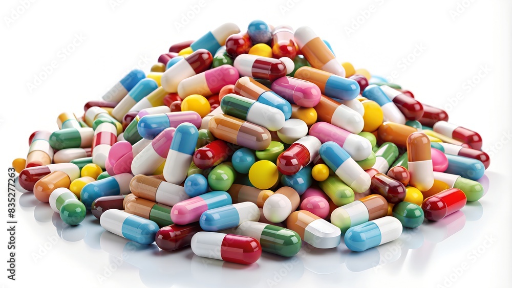 pills on white pills on white