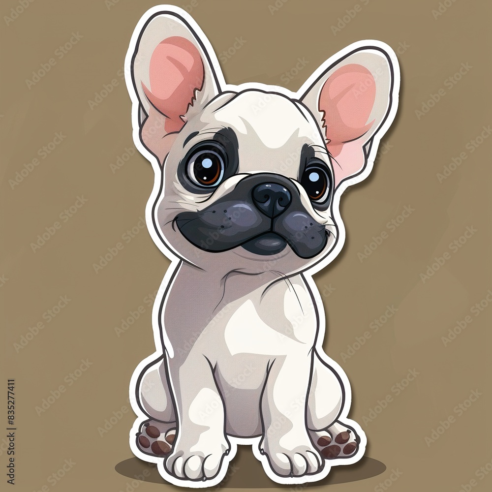 Illustration of Bulldog Dog Cute Cartoon Illustration of Bulldog Dog Cute Cartoon