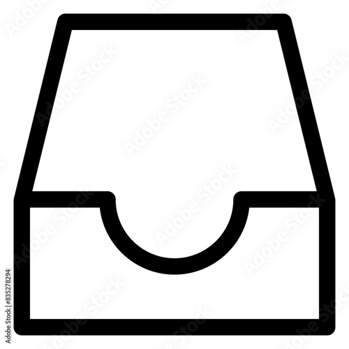 in box line icon vector illustration isolated on white background