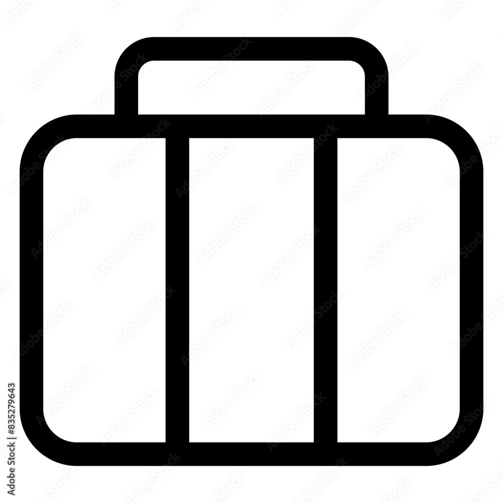 bag line icon vector illustration isolated on white background bag line icon vector illustration isolated on white background