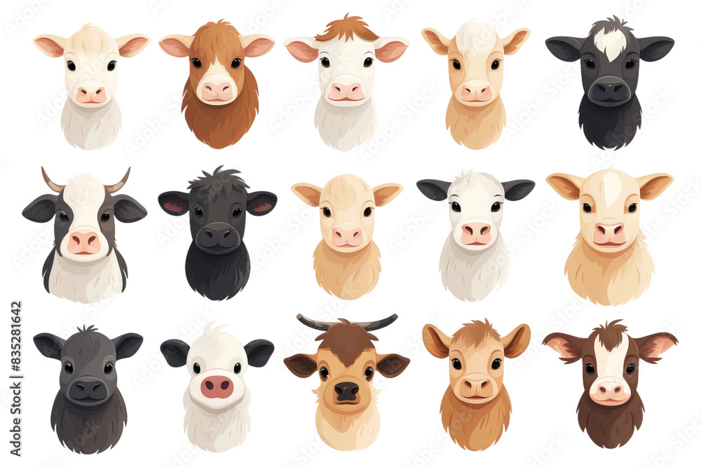 Obraz premium set of funny animals
