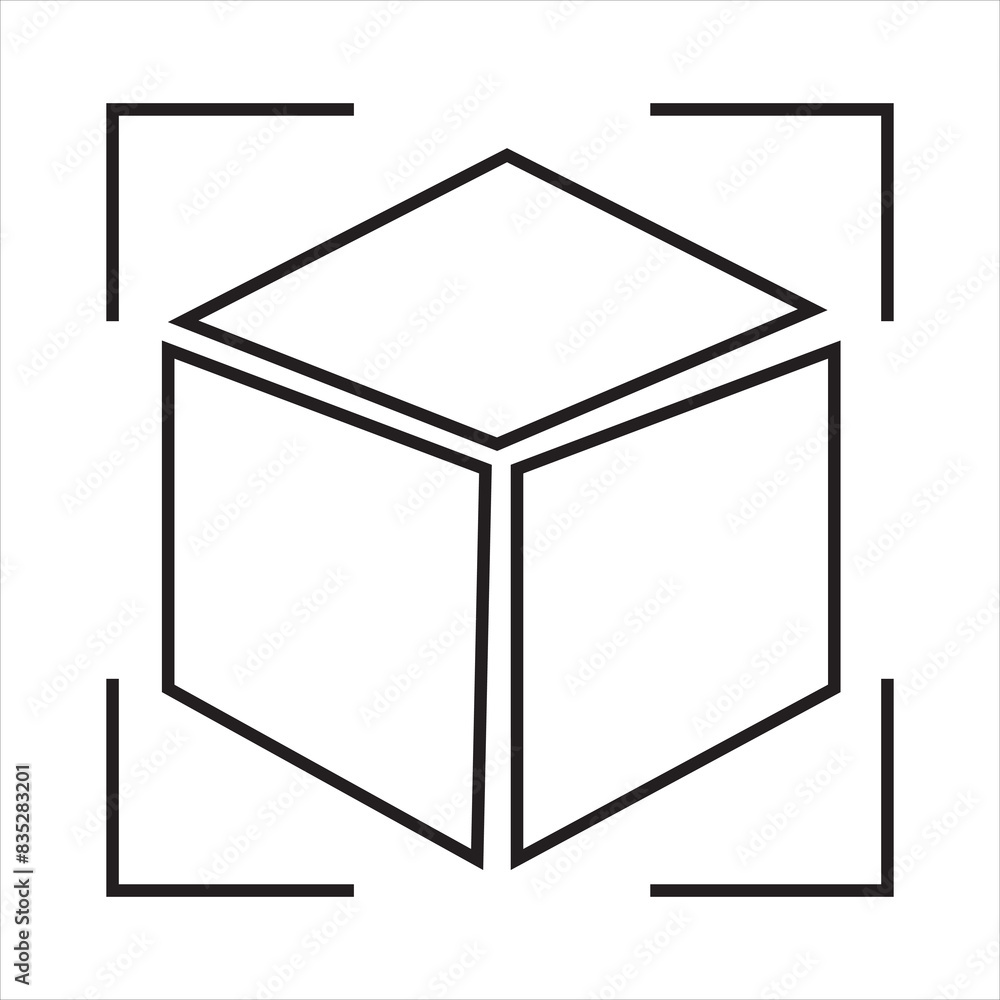 3D Cube icon. outline version, outline and filled vector sign. Symbol, logo illustration. Different style icons set. Pixel perfect vector . EPS 10/AI 3D Cube icon. outline version, outline and filled vector sign. Symbol, logo illustration. Different style icons set. Pixel perfect vector . EPS 10/AI